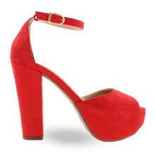 Women Heeled Sandals - 紅色 - 查看 3