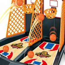 Desktop Finger Basketball Game For Two Players, Multiplayer Interactive Shooting Competition, Cool And Educational Toy - Black - View 5
