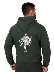 Men Sweatshirts - Màu xanh lá cây đậm - Xem 3