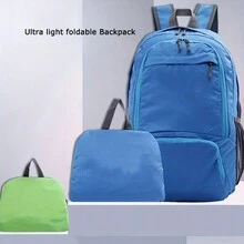 1個多功能戶外背包,大容量,強大的承載能力,純色設計,可折疊,男女適用,非常適合徒步旅行 - 橘色 - 查看 3