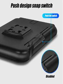 6.3 Inches Motorcycle Rearview Mirror Waterproof Phone Case, Rider Can Operate Touch Screen, Cycling Navigation Waterproof Phone Holder, Phone Support Bracket - Black - View 5