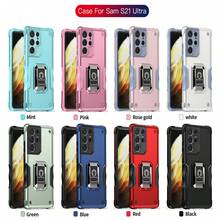 1pc Rose Gold Ring Holder Pc+Tpu+Matte Uv Leisure Anti-Drop Phone Case Compatible With Apple, Oppo, Samsung A54 - Rose Gold - View 3