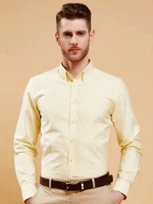 Men Shirts - Yellow - View 2