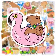 50pcs New Style Cartoon Capybara Graffiti Stickers For Phone Case, Skateboard, Travel Luggage Waterproof Stickers - Cute capybara - View 3