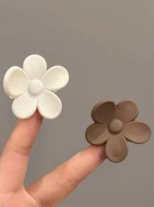 3件套女童哑光花朵发夹，日常百搭发夹，适合返校季 - 彩色 - 查看 2