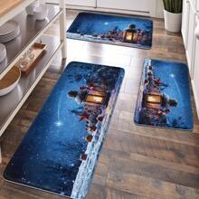 1 件聖誕樹、雪花和星空圖案地墊,適合節日裝飾、園藝裝飾、門口、花園、抗疲勞、浴室、廚房。有多種尺寸可供選擇。 - 彩色 - 查看 9