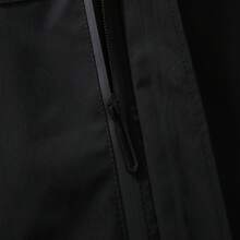 Men's Solid Color Hooded Drawstring Sports Jacket