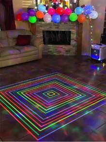 1 Roll High Viscosity Fluorescent Uv Fiber Tape For Stage Light Prop, Glow In The Dark - Pink - View 2