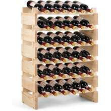 Wine Rack Table - Beige - View 1