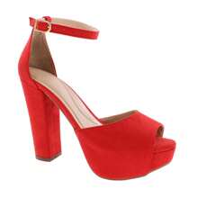 Women Heeled Sandals - 紅色 - 查看 2