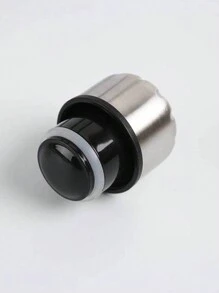 1pc 16oz Outdoor Insulated Water Bottle With Unique Double-layered Marble Pattern Design - Black - View 3