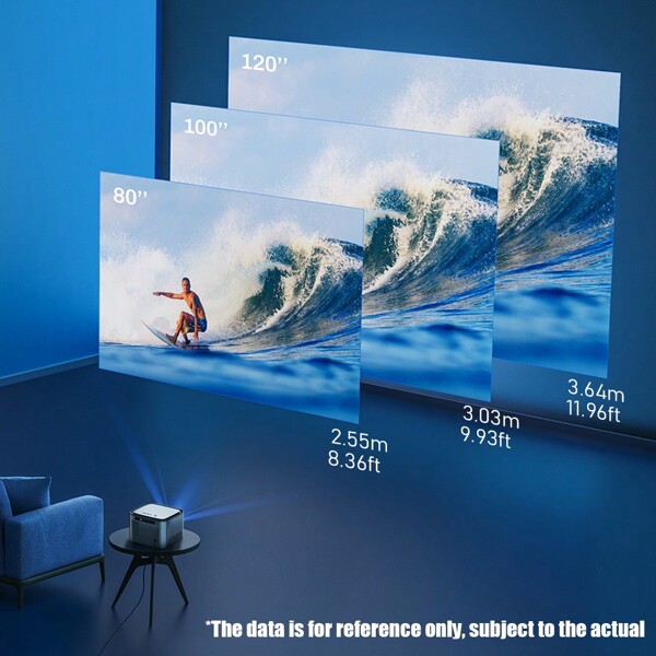 BYINTEK X25 Full HD Projector, 1080P 4K Video Projector, Auto Focus