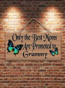 葛萊美木製招牌:為您的家居裝飾增添愛的色彩- 絕佳的母親節禮物!聖誕節、萬聖節、感恩節禮物 - 彩色 - 查看 2