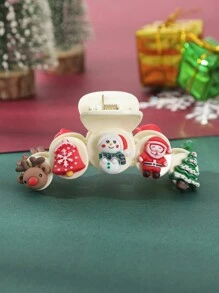 1件可愛的聖誕老人夾子 - 白色 - 查看 1