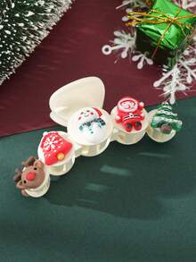 1件可愛的聖誕老人夾子 - 白色 - 查看 2