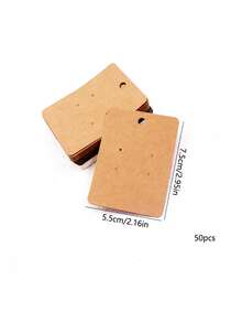 50/100入組珠寶包裝卡,適用於髮圈,手鐲,珠寶展示卡