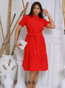 Women Dresses - 紅色 - 查看 7