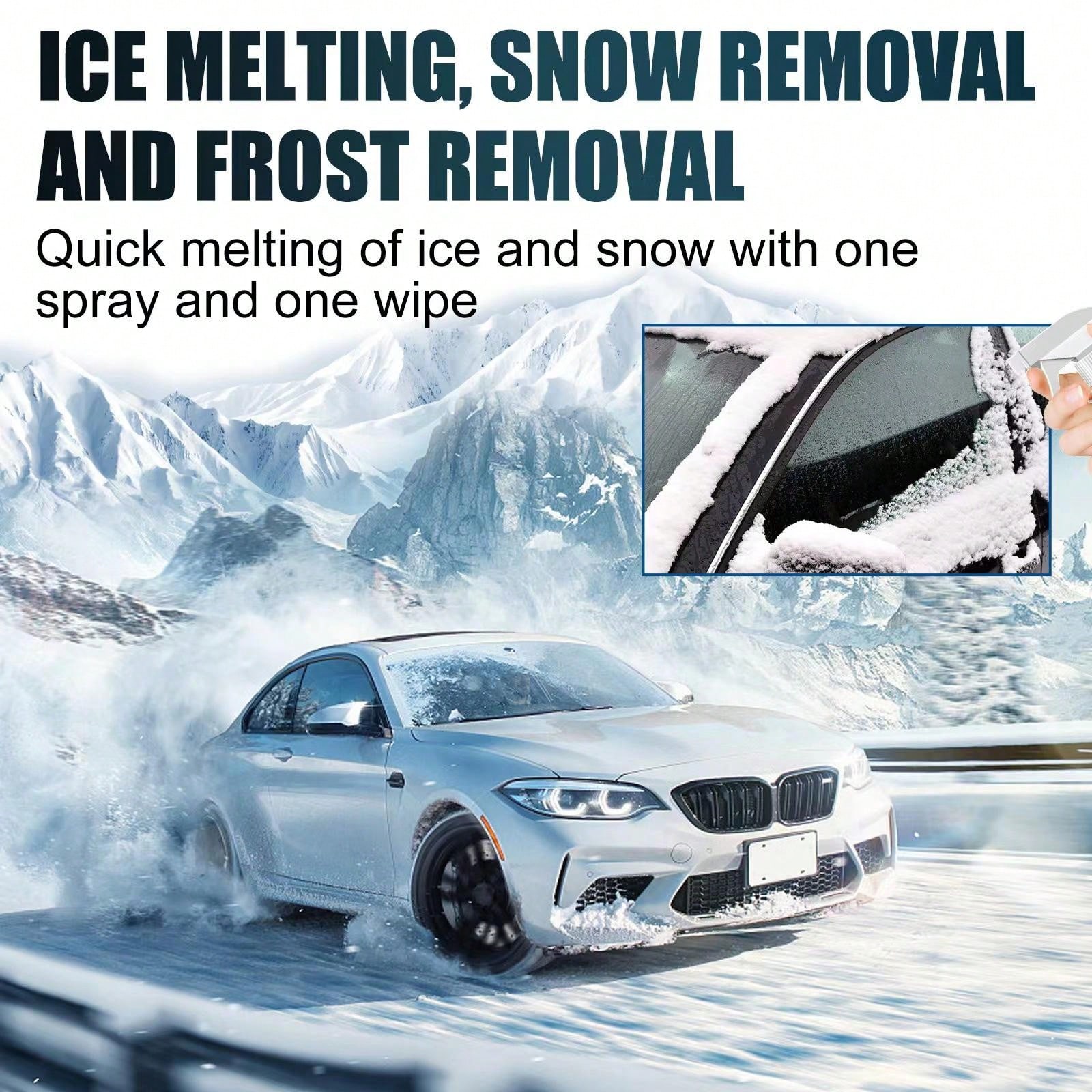 Deicing And Antifog Spray For Car Windshields, Mirrors, And Glass
