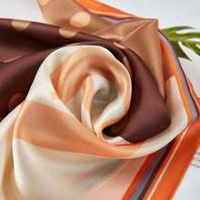 3pc Mascadas Para Mujer Pañuelo Seda Dama Moda Estampado,Bufanda Para La Cabeza Con Estampado De Anacardo De Seda Artificial Para Mujer, Uso Diario, Bufanda De Playa - Multicolor - Ver 5