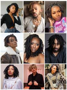 amir hair 巴西雷米髮非洲扭曲捲曲蓬鬆合成纖維辮子 1 束 30 克 10 股/根自然色辮子髮 - 棕色 - 查看 11