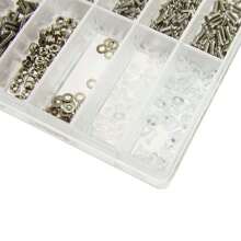 1000 Pcs Spectacles Sunglasses Glasses Repair Screw NutAssorted Kit Used For Fixing Glasses - Silver - View 9