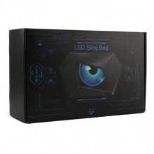 PowerMotor Motorcycle Riding Backpack With Eye-shaped Led Light And App Control, Waterproof Hardshell Shoulder Bag For Travel, Unisex Black - Black - View 2