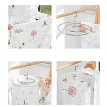 Estante Giratorio Para Secar Ropa En Espiral Para La Casa, Para El Balcón, Con Forma Redonda, Para Colgar Y Secar Sábanas, Fundas De Edredón, Fundas De Almohada Y Abrigos. Viene En Un Solo Empaque. - Plateado - Ver 5