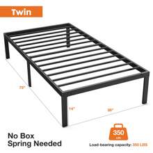 Sweetcrispy 4 Sizes Metal Platform Bed Frame, Under Bed Storage Space, Simple and Sleek Design, Easy Assembly, No Box Spring Needed