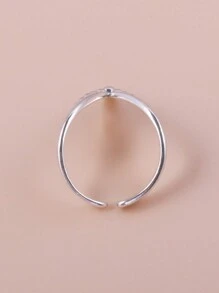 1 chiếc vòng trang sức bằng đồng có cấu trúc - Màu Bạc Cổ - Xem 4