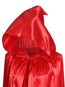1件聖誕裝成人斗篷服裝，聖誕老人斗篷男女通用紅色斗篷