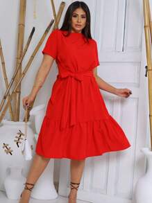 Women Dresses - 紅色 - 查看 8