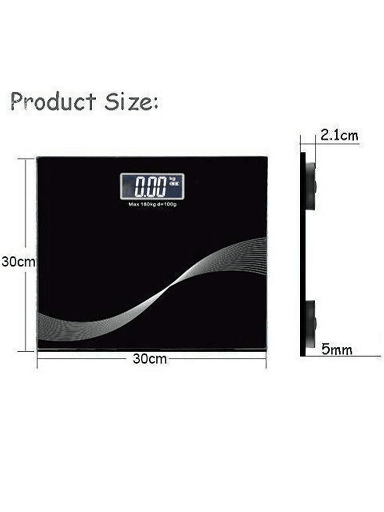 1pc 0.2180KG Electronic Body Scale Smart Weight Scale Home Commercial