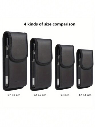 Bolsa de cintura universal PU para teléfono móvil, para uso en exteriores e interiores