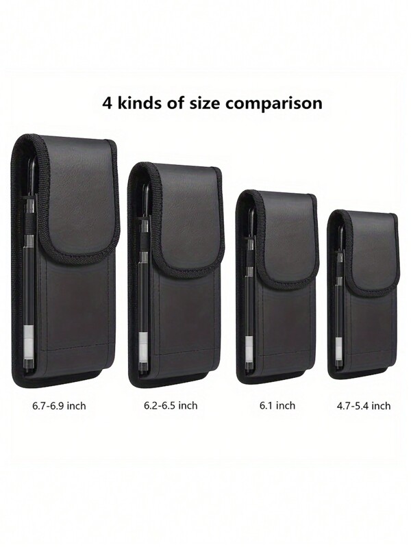 حقيبة خصر جلد اصطناعي عالمية لحمل الهاتف المحمول للاستخدام الخارجي والداخلي