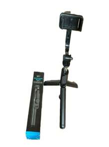 Trípode para Celular, Polo Selfie Stick 3 en 1, Extensible de 150cm, Portátil Trípie para Celular y Cámara con Control Remoto - Negro - Ver 4