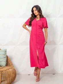 Women Dresses - 粉色 - 查看 3