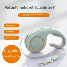 1 Pieza Correa Retráctil Adecuada Para Perros Cuando Salen - Celeste - Ver 2