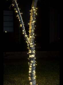 Joiedomi LED Christmas Lights Outdoor, Multi-Colored Christmas Tree Lights With Reel,Green Wire String Lights For Indoor Outdoor Holiday Xmas Decorations - 暖白 - 查看 5