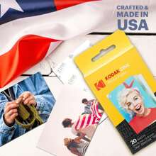 Kodak Premium 2" X 3" Sticky-Backed Zink Photo Paper (20 Sheets), Compatible With Smile And Step Instant Cameras And Instant Printers! - 白色 - 查看 5