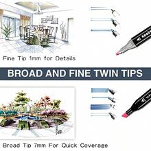 36-color Dual Tip Coloring Art Marker Pen - Multicolor - View 8
