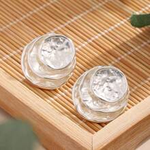 1 對流行時尚原創鋅合金多彩圓形分層裝飾耳環適合女士/女孩、街頭服飾或伴娘禮物