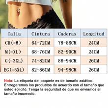 2 Piezas Bóxer Cachetero De Encaje Pantaletas Sexy - Negro - Ver 4