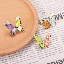 Men răng Kim loại Loại bướm Trâm cài , Đầy màu sắc Côn trùng Sơn , Đúng mốt & Cá nhân hóa Cho nam giới & Thích hợp Đối với Cái túi , Vòng cổ , Áo sơ mi , Đầm , Mũ , Khăn quàng cổ Hoặc Khác Phụ kiện - màu nâu - Xem 6