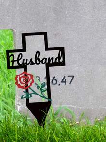 1入組十字形地面釘,墓園釘,花園裝飾