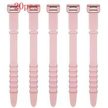 20入組矽膠線綁帶:讓您的線材井然有序,不再纏繞! - 黑色 - 查看 10