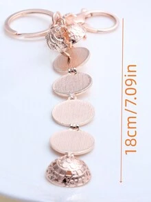 1個可打開和關閉的多層翅膀形吊墜,適用於項鍊,鑰匙扣或手提包裝飾 - 銀色 - 查看 6