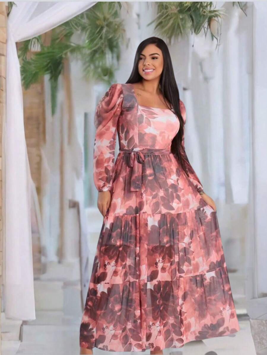 Vestido Cómodo Evangélico De Moda Cristiana Con Manga Larga Para Iglesia Lanzamiento - Multicolor - Ver 1