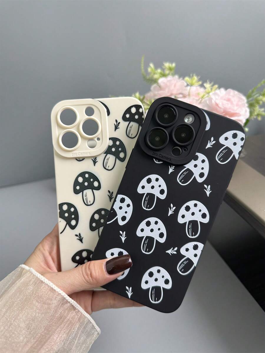 2 Cái/bộ Ốp Điện Thoại TPU Họa Tiết Mắt Quyến Rũ, Lỗ Ống Kính Máy Ảnh, Thiết Kế Bao Phủ Toàn Bộ Tương Thích Với Apple