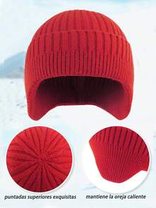 Punto Grueso Con Forro De Piel, Adecuado Para Clima Frío - Rojo - Ver 5