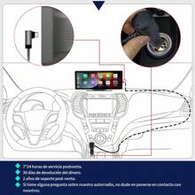 Estéreo Inalámbrico Para Coche Ios Carplay/android Auto 10in B5303 - Negro - Ver 11